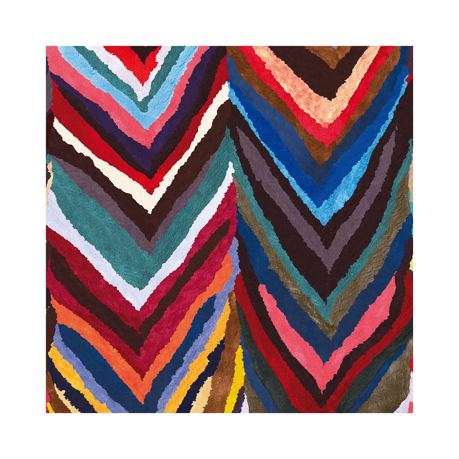 Coloured Herringbone Fur Wallpaper By Philippe Model