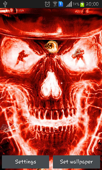 Fire Skulls Live Wallpaper Screenshots How Does It Look