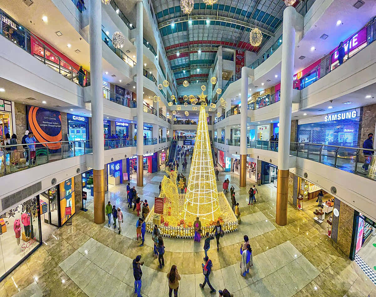 Modern Shopping Center Design Wallpaper