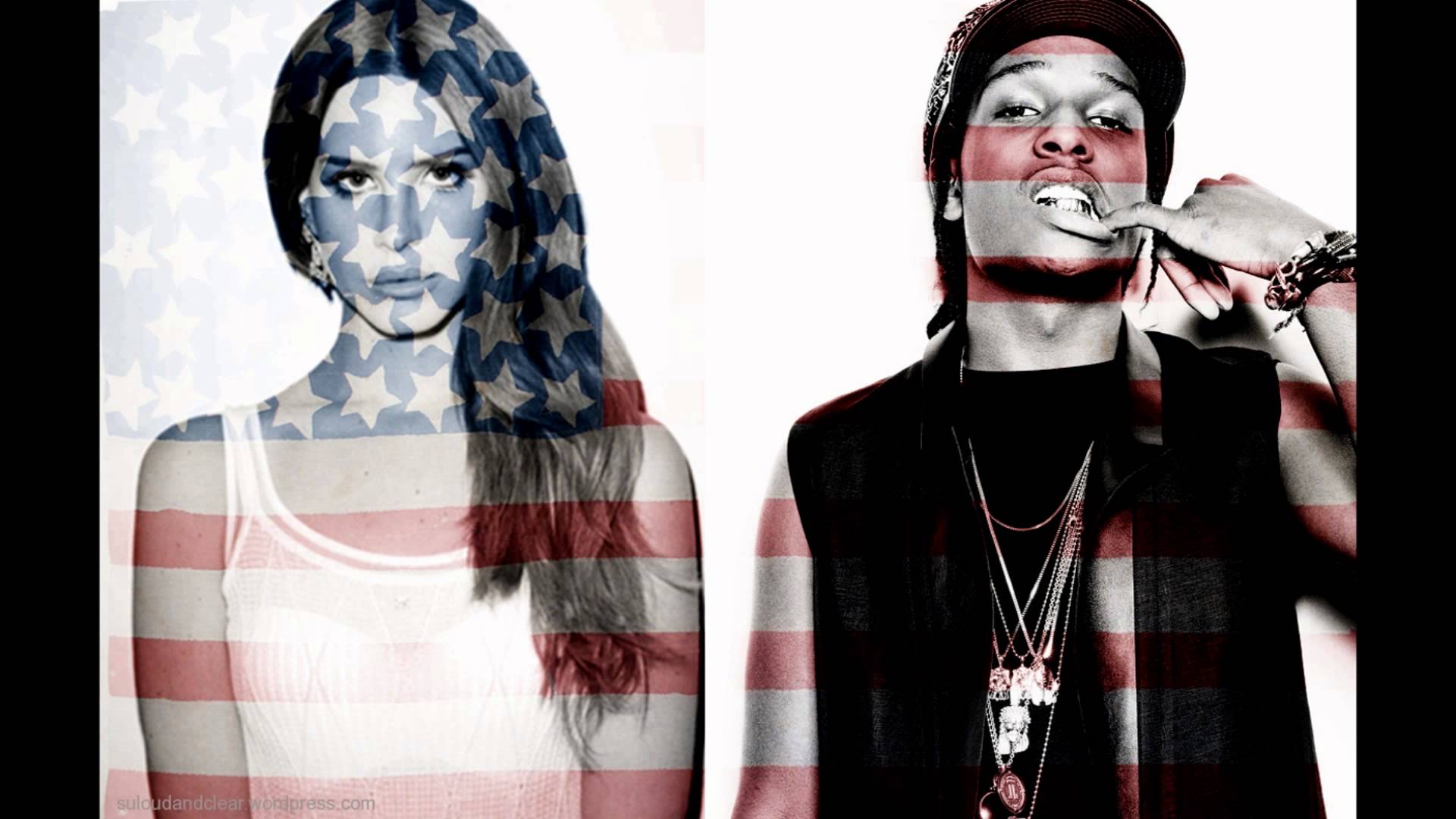 ASAP Rocky Flag with Girl Rap Wallpapers