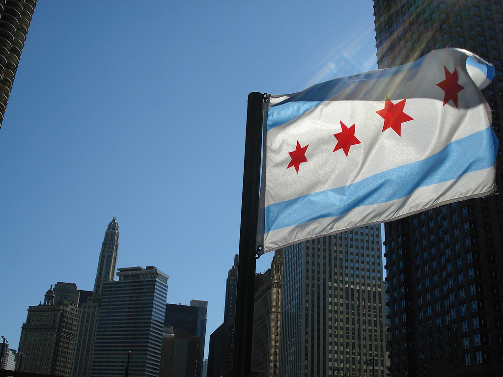 City of Chicago Flag City of Chicago Flag Flickr