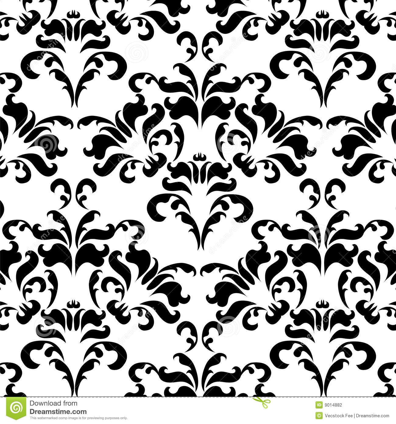 Black And White Vintage Wallpapervintage Wallpaper Stock Photography