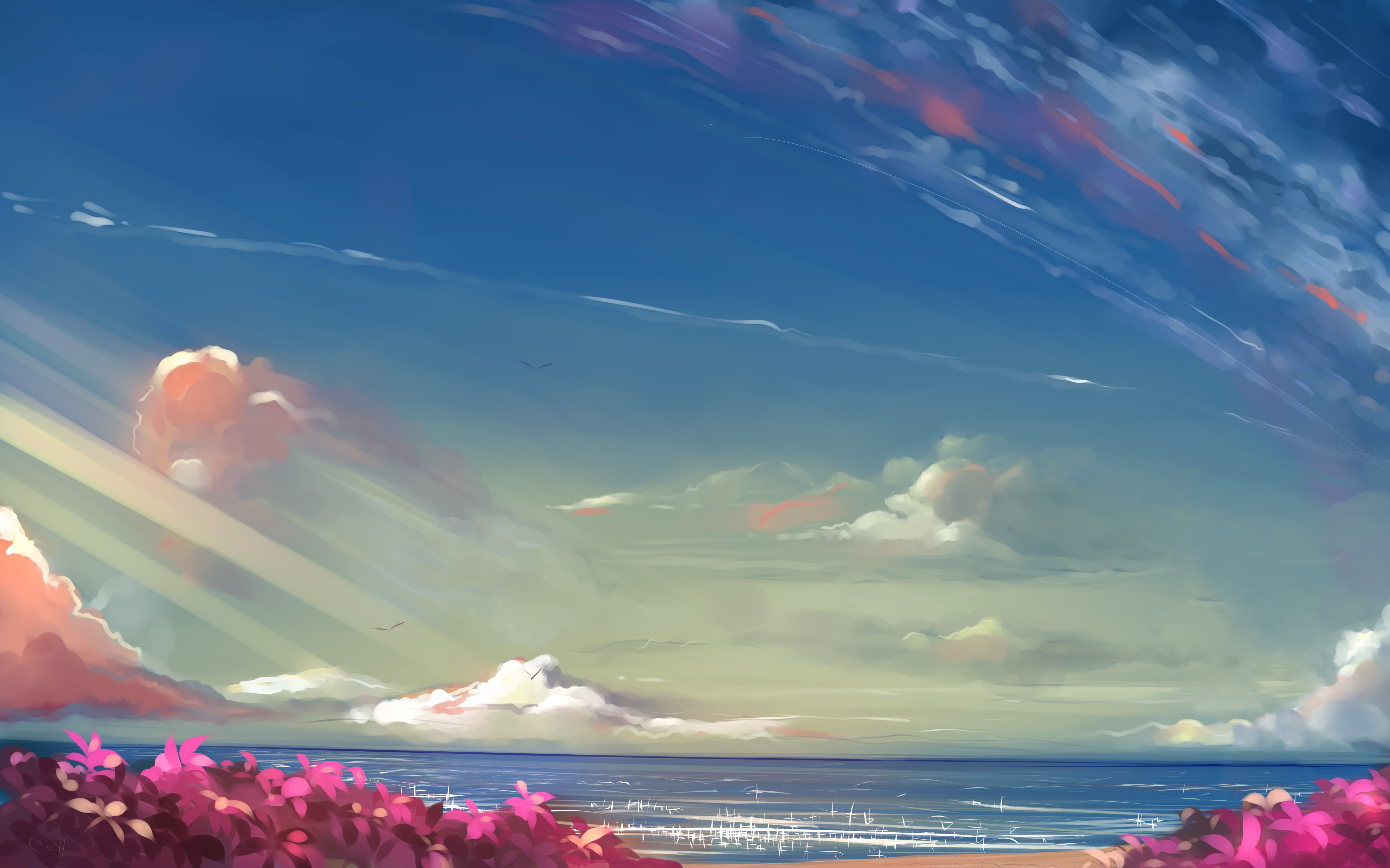 anime Landscape Sky Wallpapers HD Desktop and Mobile 4000x2500