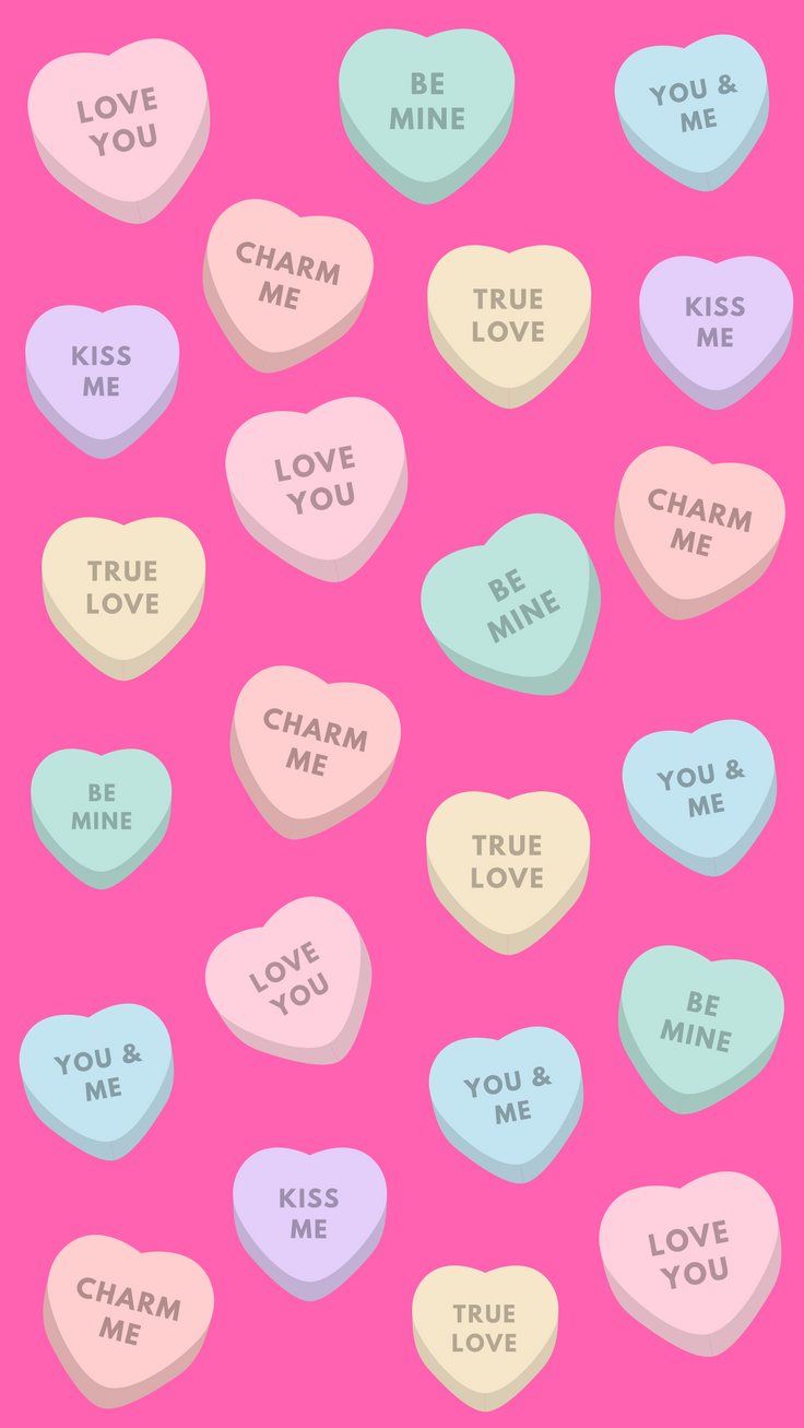 Super Cute Valentines Day iPhone Wallpaper