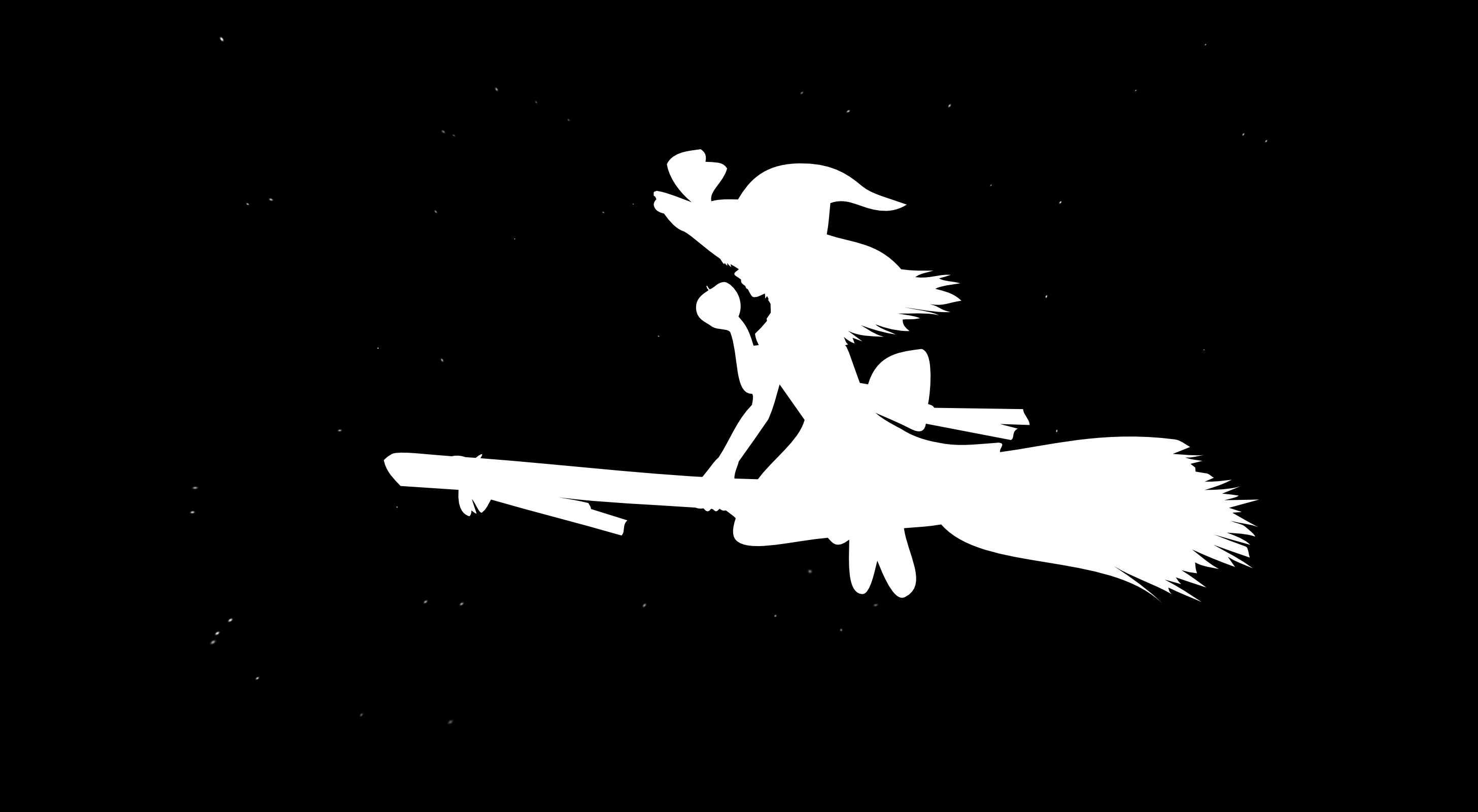 black and white witch video games Touhou Kirisame Marisa