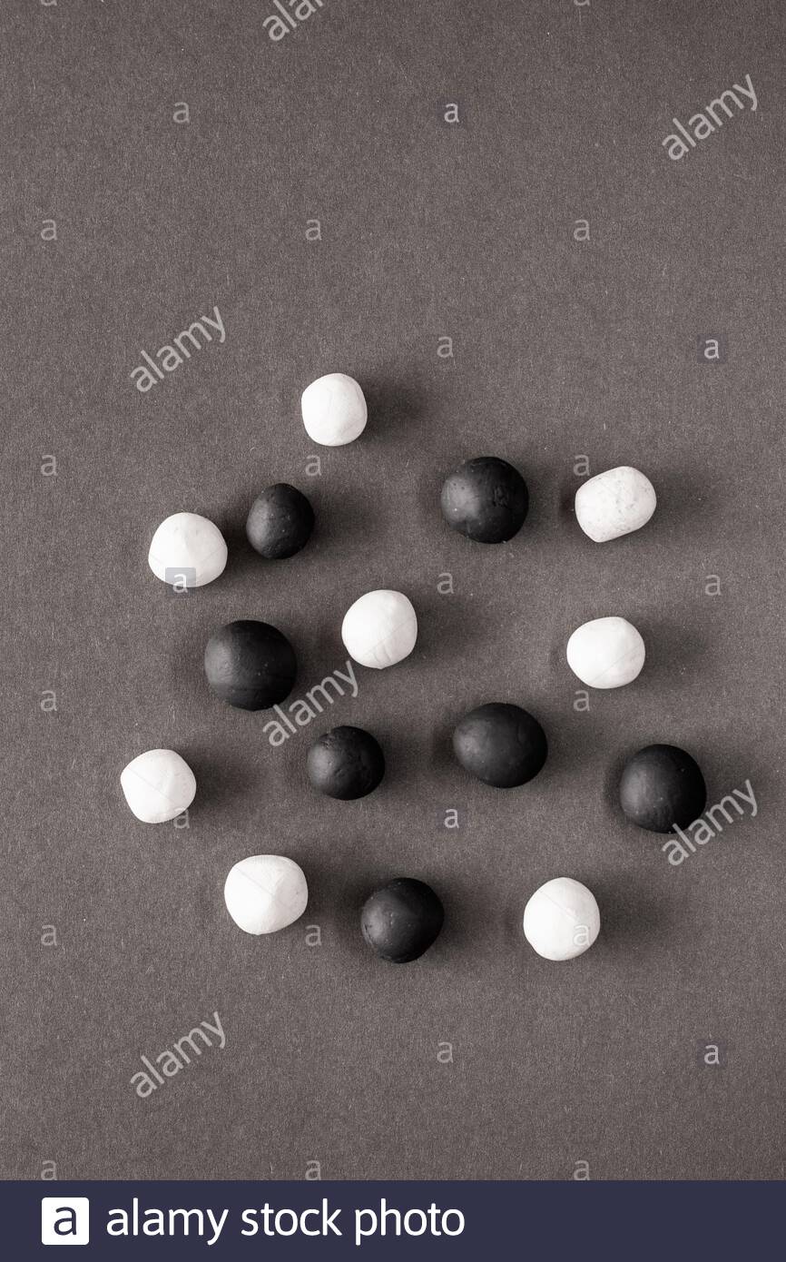 🔥 Free download Black and white plasticine balls mixed on a grey ...