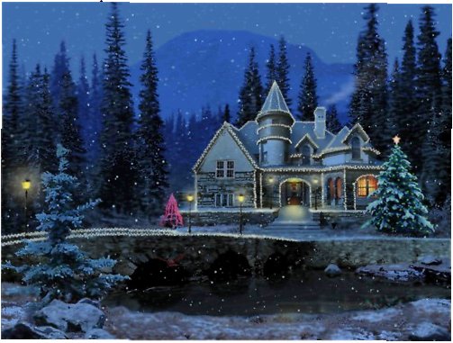 Cottage Screensaver 3d Snowy