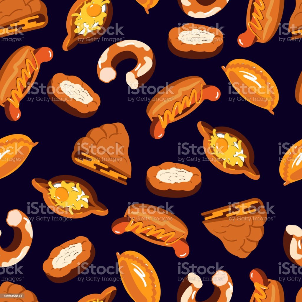 Pastries Bakery Pattern Welldone Pastries Background For Design Of