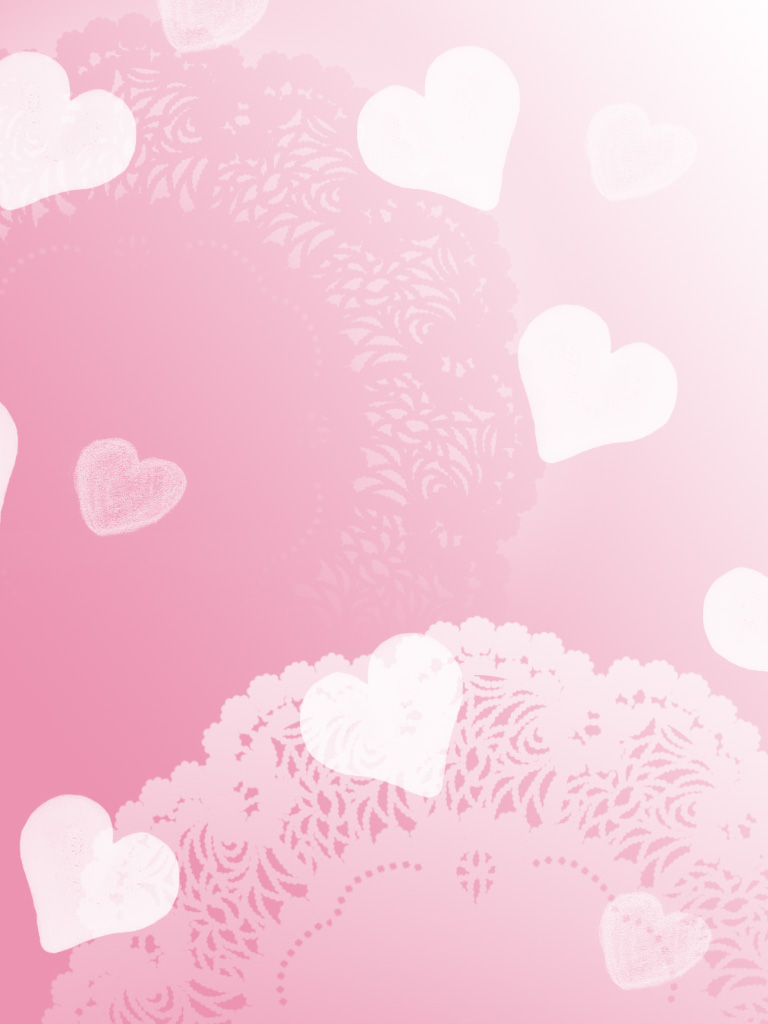 Cute Heart Background Pink Background By