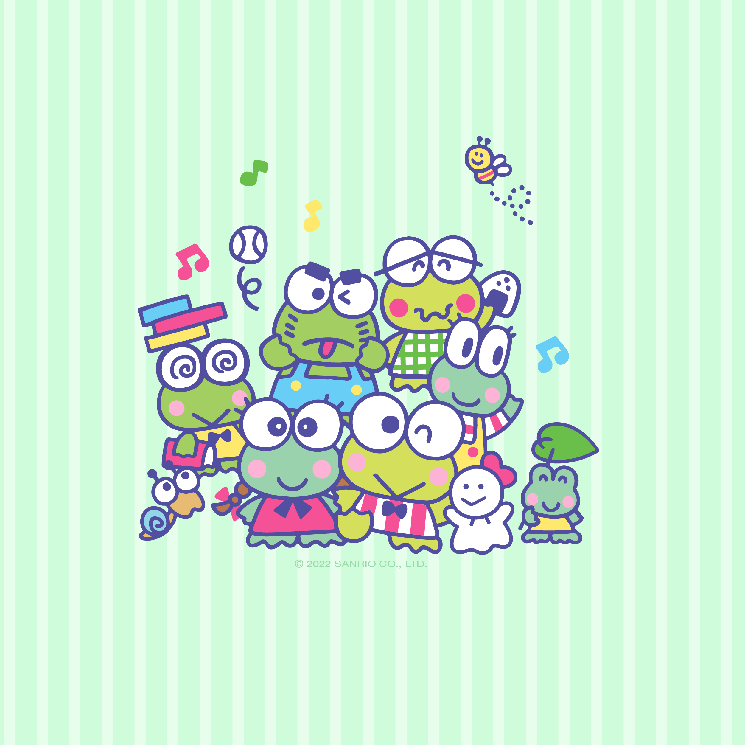 Sanrio on Take Keroppi on the go with new backgrounds