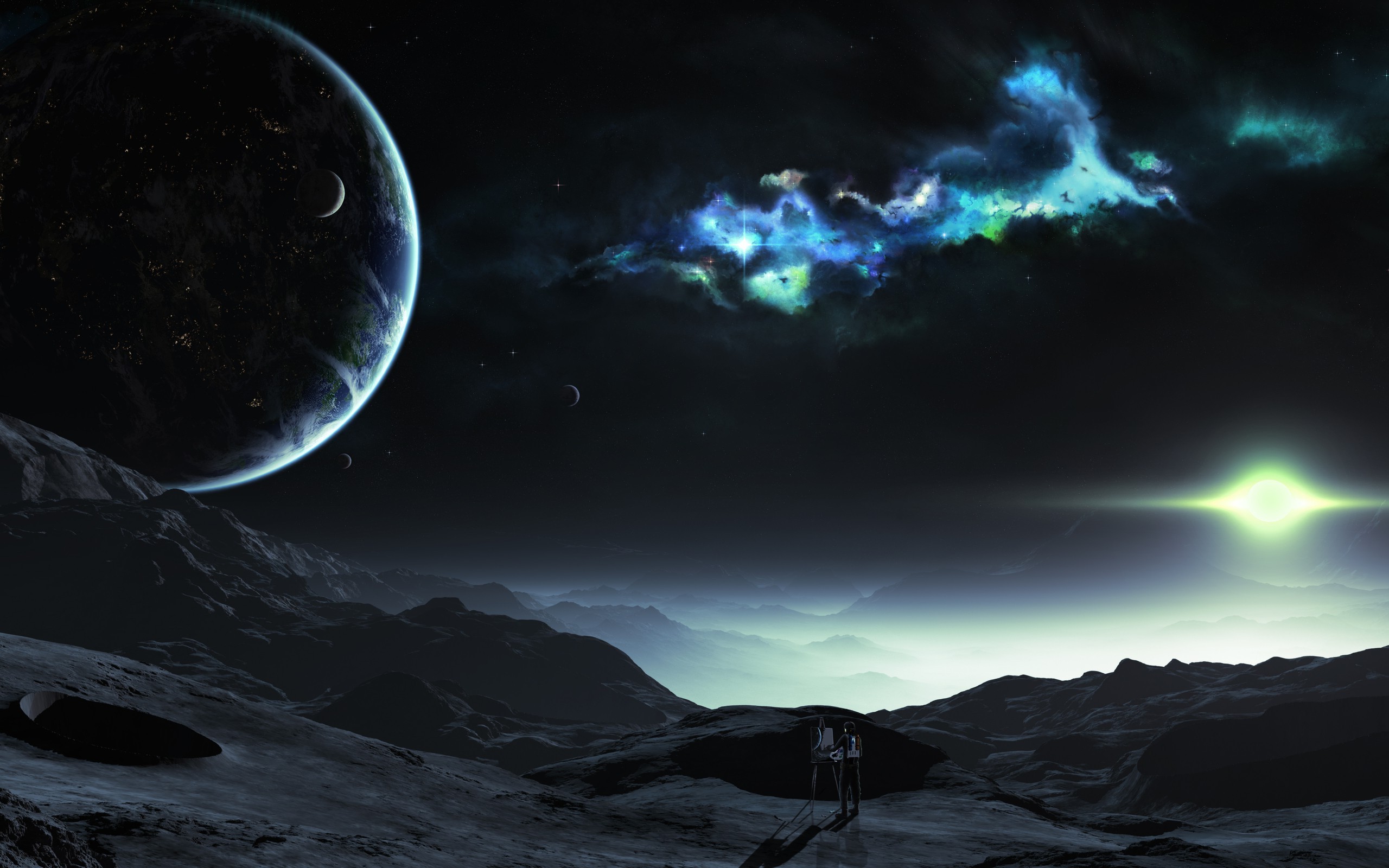 Space Planet Futuristic Wallpaper HD