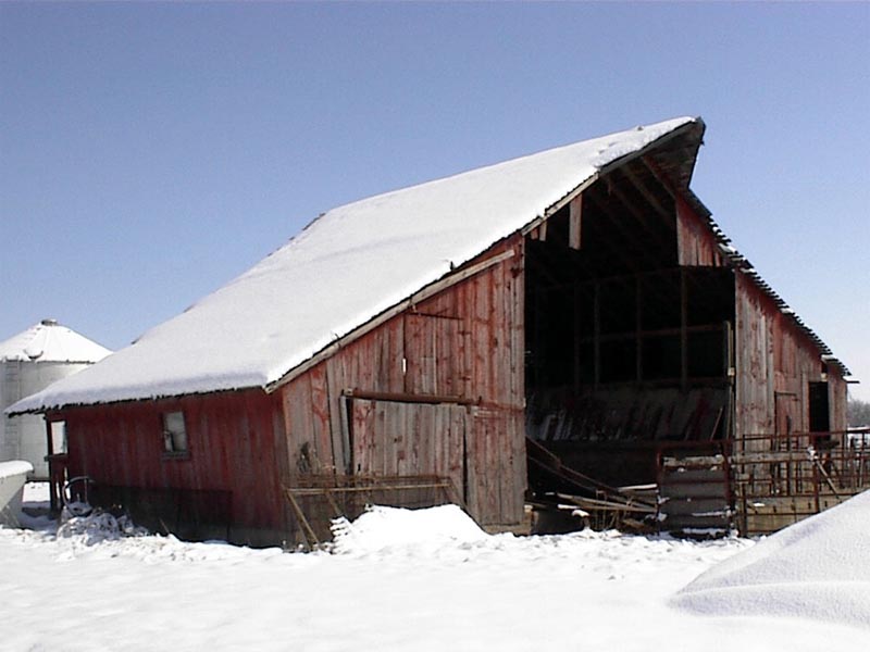 Snowy Barn Wallpaper And Background X Deskpicture
