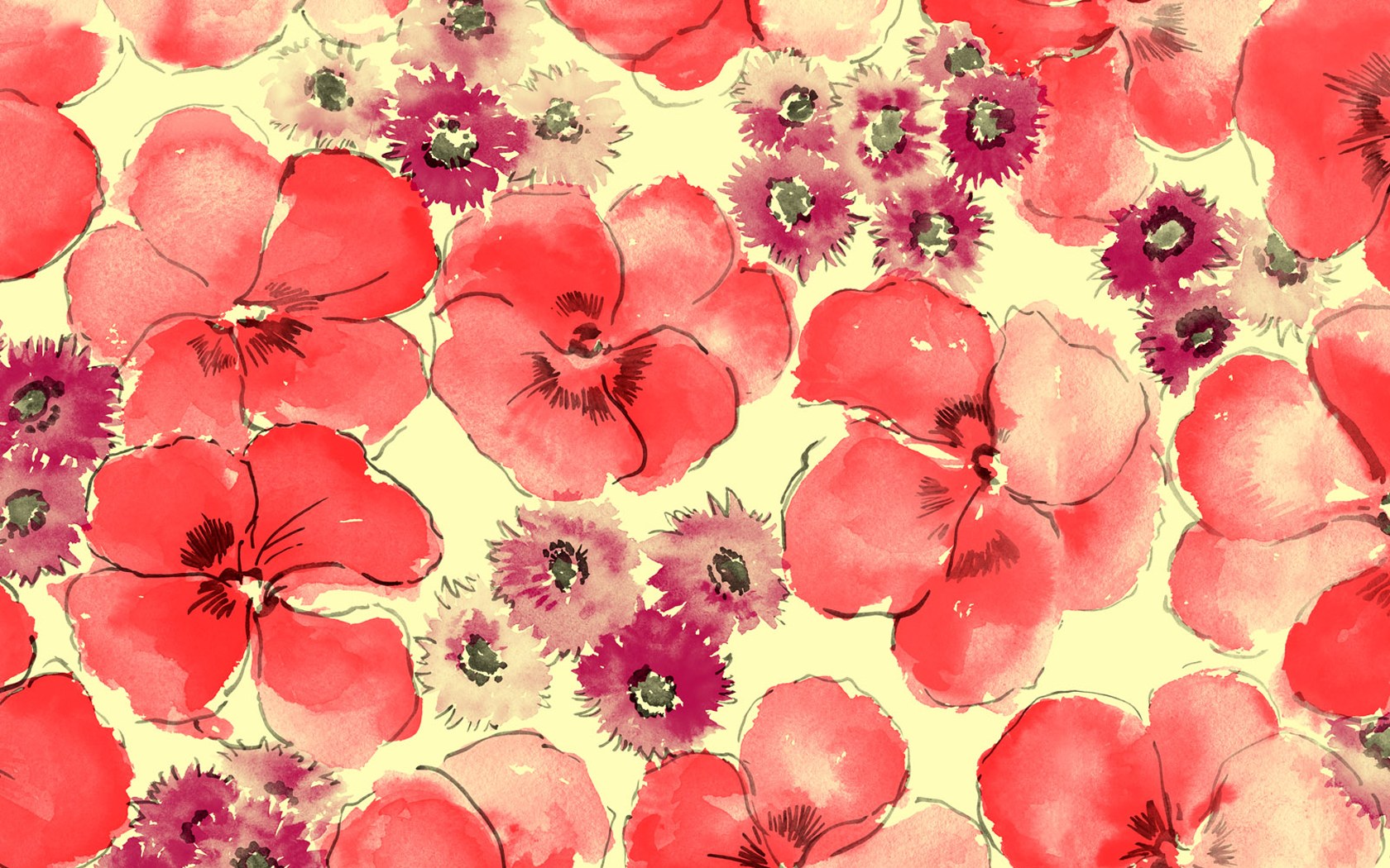 HD Flower Illustrations Design Floral Patterns