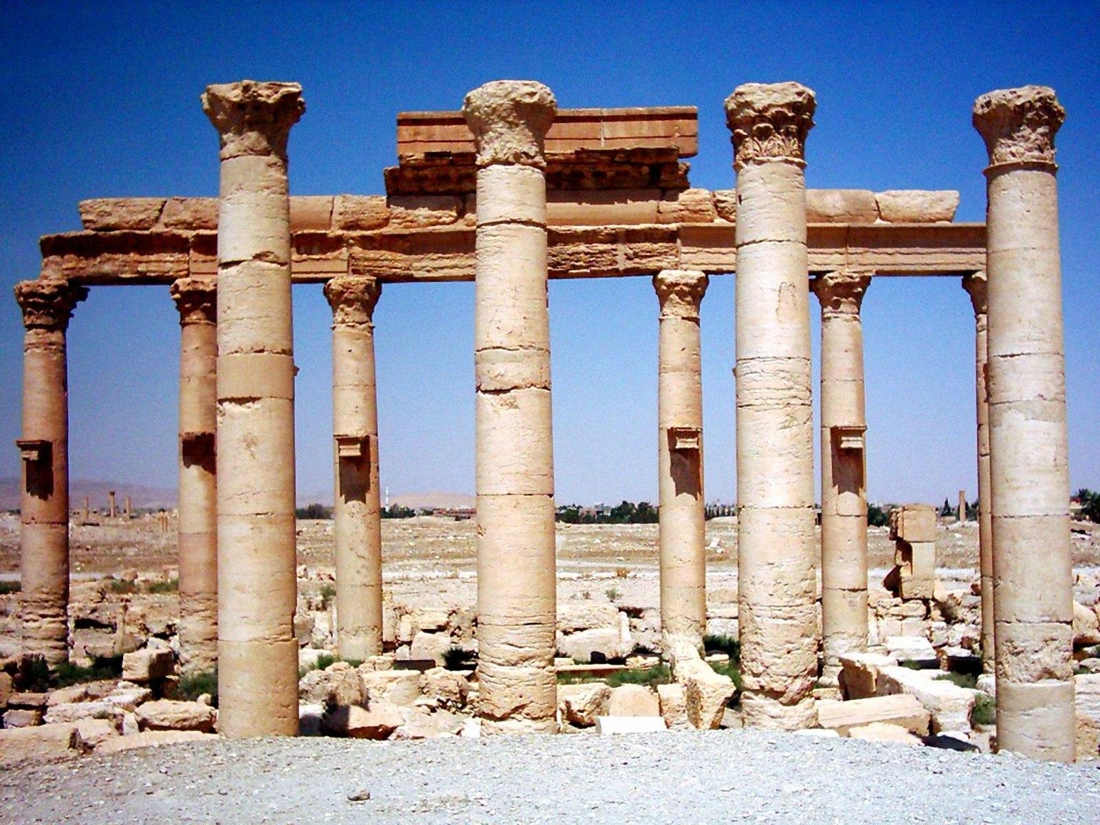 Egyptian Ruins Desktop Pc And Mac Wallpaper