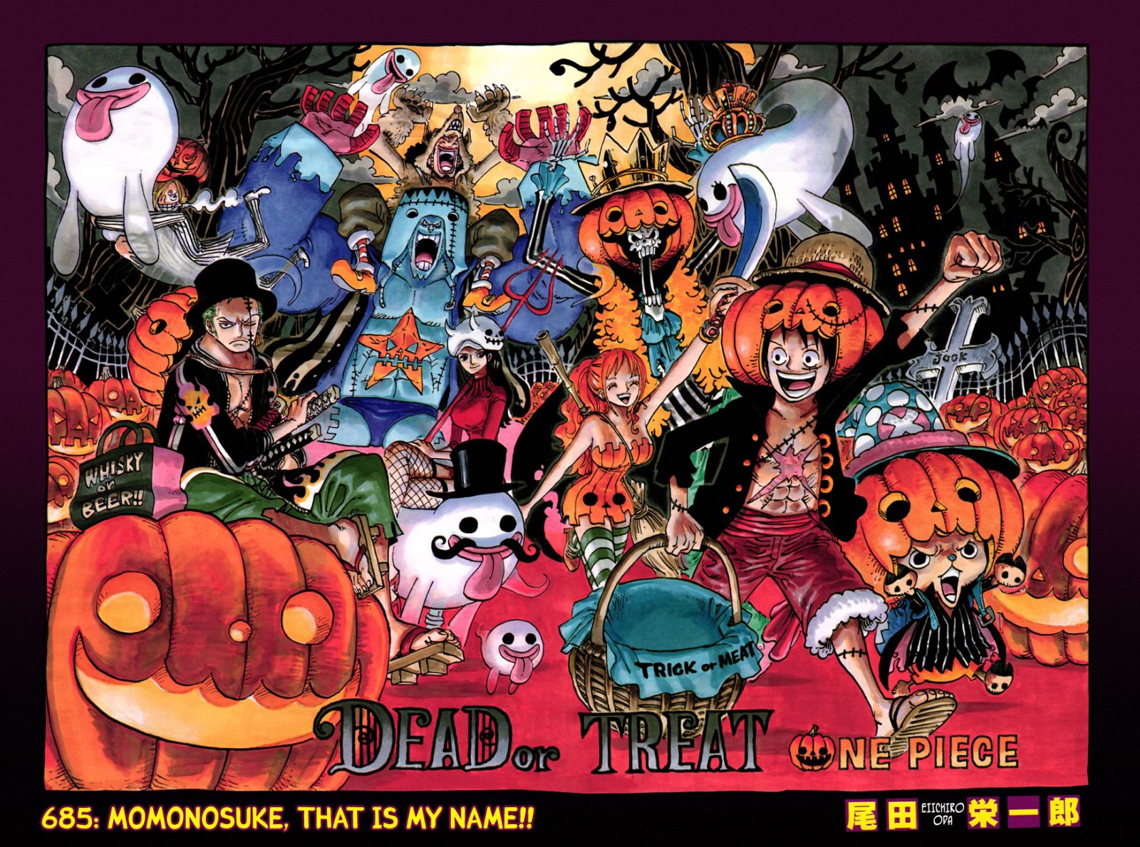 One piece   Halloween wallpaper   Anime Animation Manga