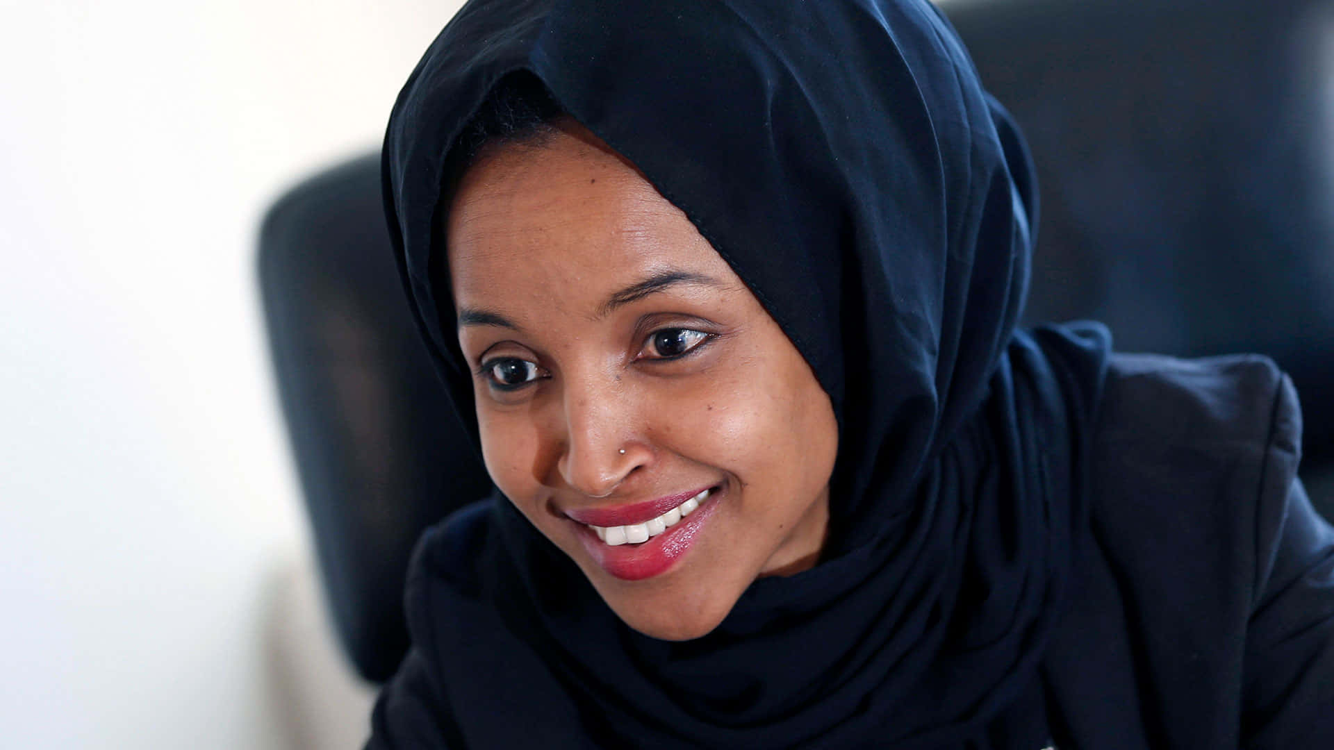 Ilhan Omar Wearing An All Wallpaper