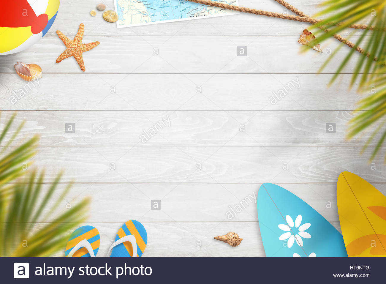 Summer Background Top With Space For Text Concept Of