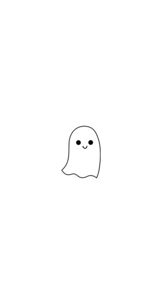cute ghost halloween iphone teen teenager wallpaper   image