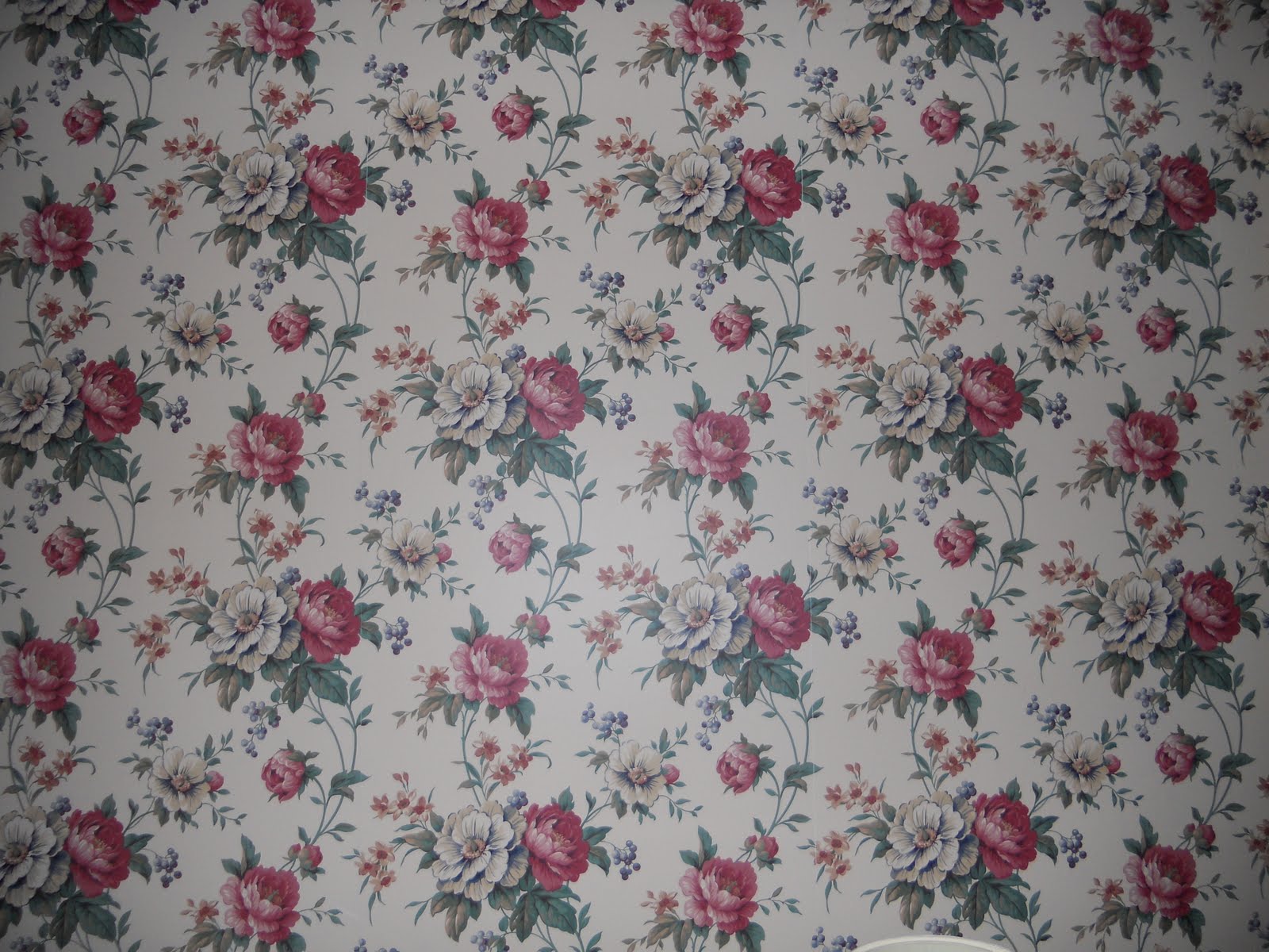 Victorian Floral Wallpaper Patterns Pattern