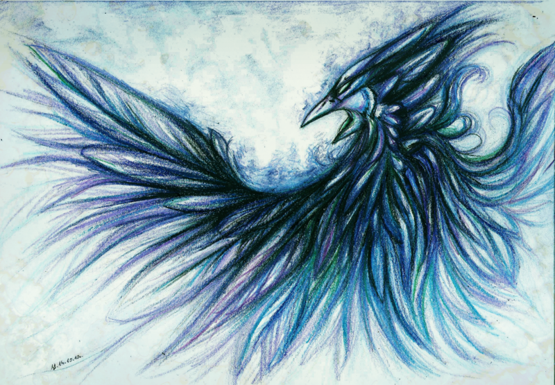 Blue Phoenix Wallpaper By Safiru