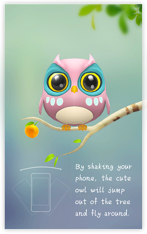 Owl 3d Wallpaper Screenshot