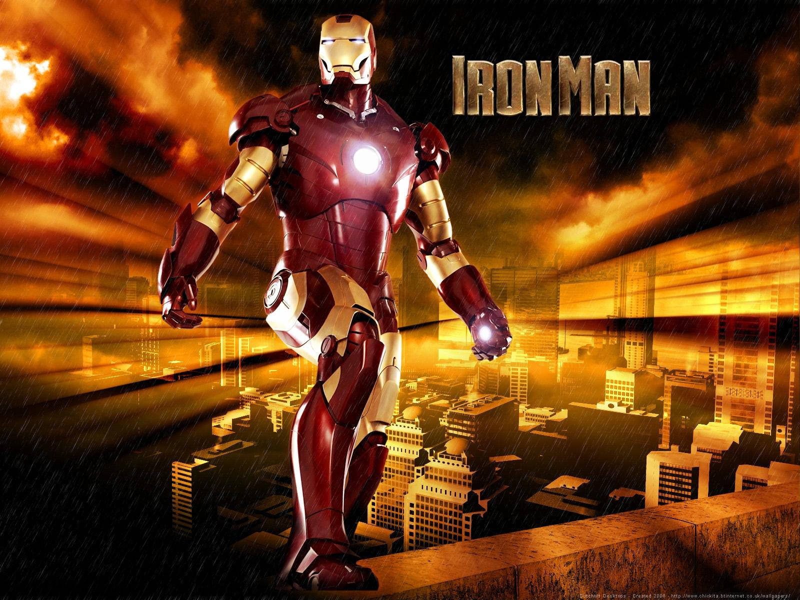 The Iron Man Mark In Action Wallpaper