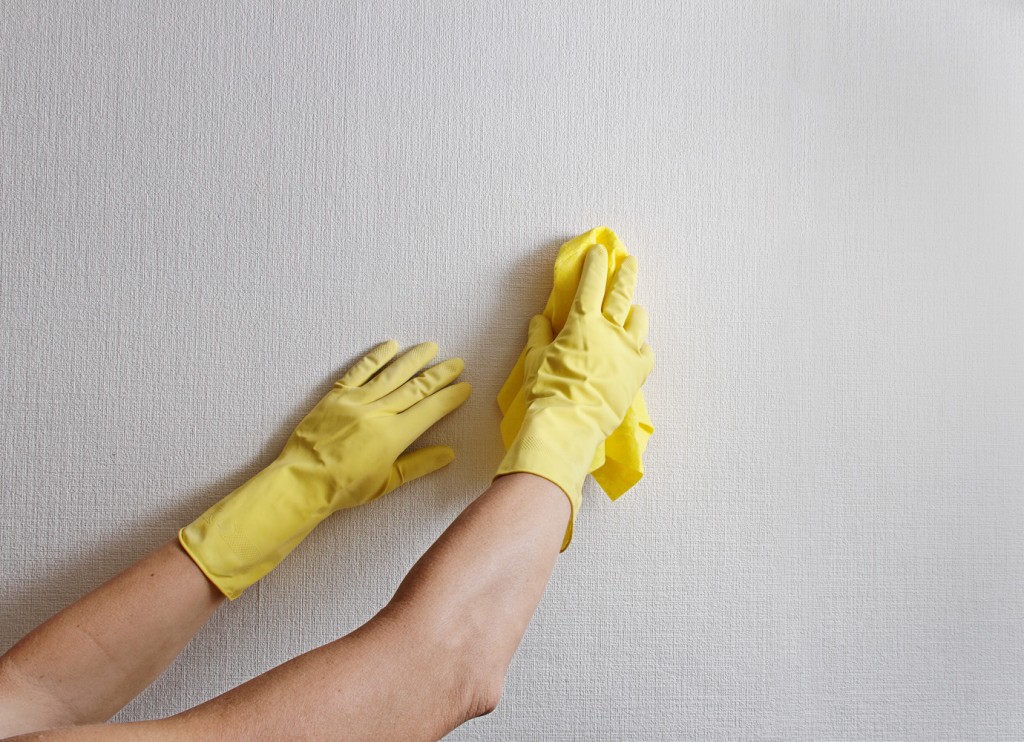How to Clean Walls Painted Tiled Wallpaper Help Me Clean