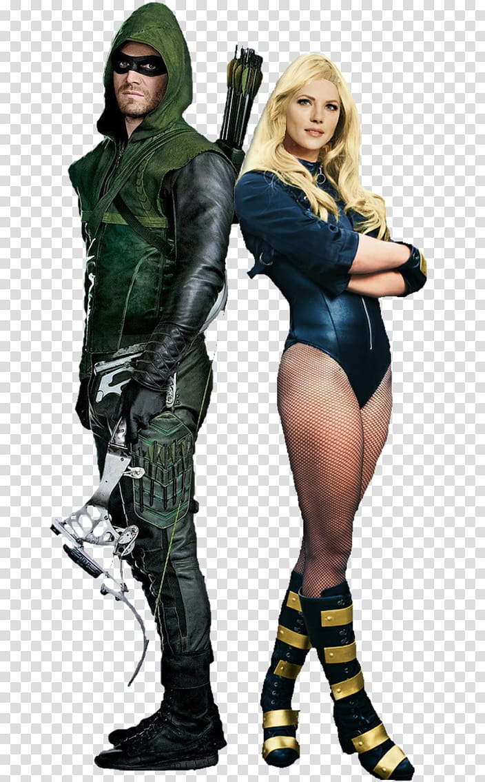 Green Arrow And Black Canary Transparent Background Png Clipart