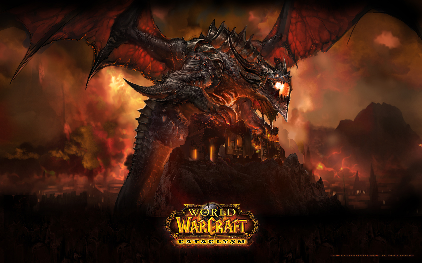 Hq Wow Deathwing Cataclysm World Of Warcraft Wallpaper