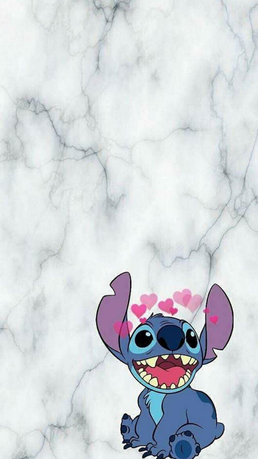 Cute Stitch iPhone Wallpaper Top