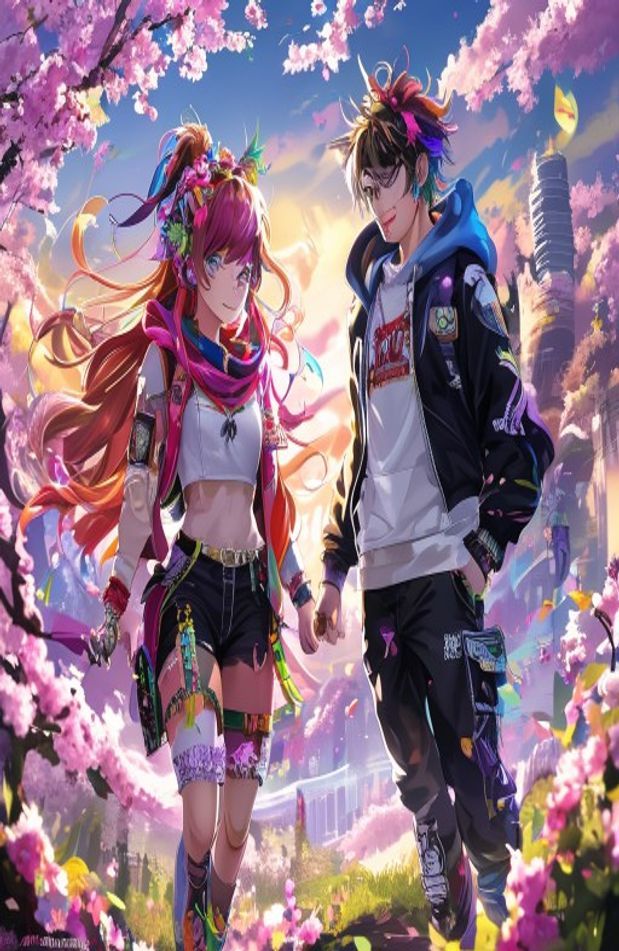 Anime Girl And Boy Wallpaper