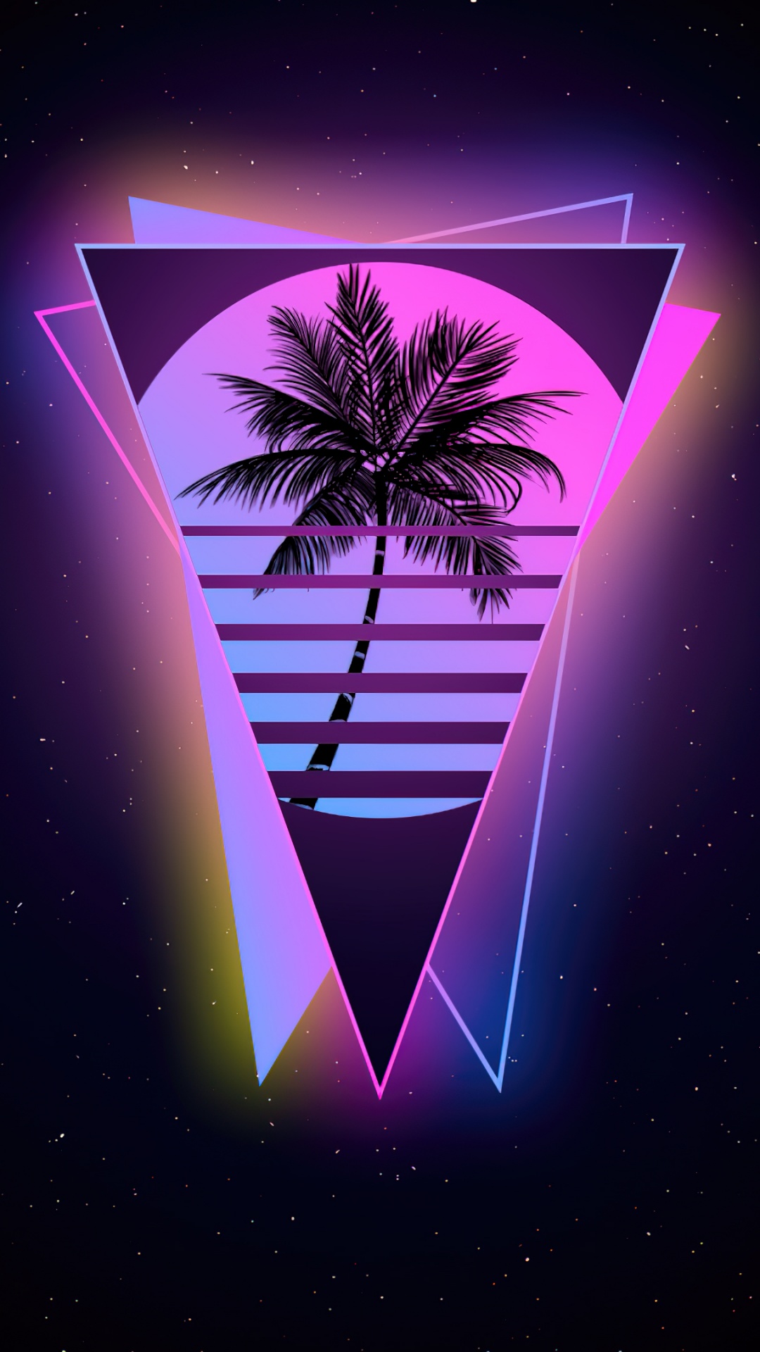 Miami Wallpaper 4k Outrun Palm Tree Amoled