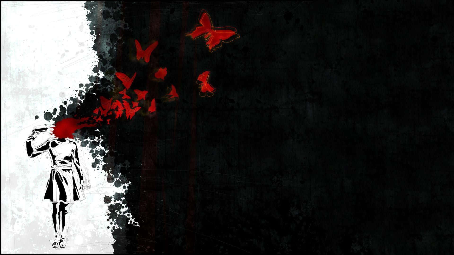 Black And Red Anime Wallpaper