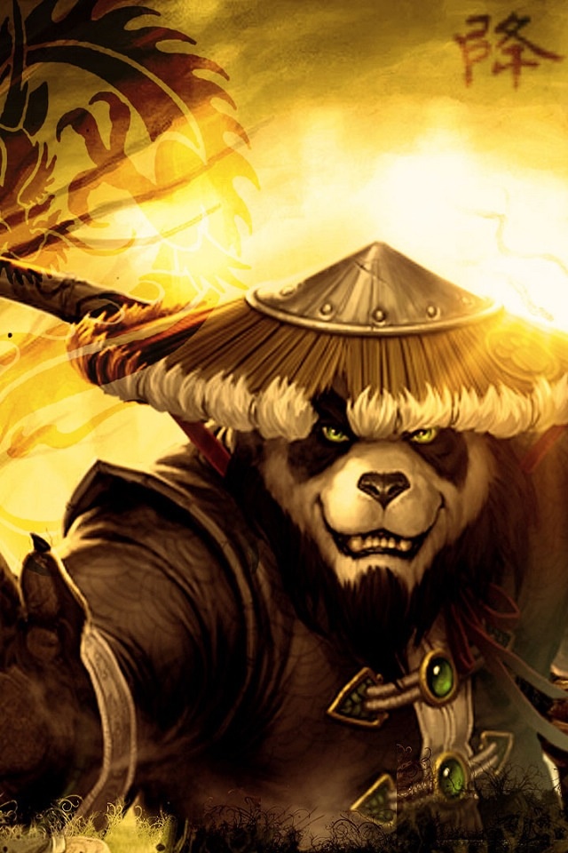 Ninja Panda COOOOL AWESOME Bear artwork Warcraft art Samurai art 640x960