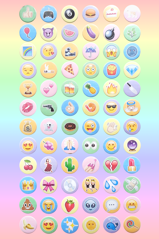 Emoji Buttons The Pulp Girls