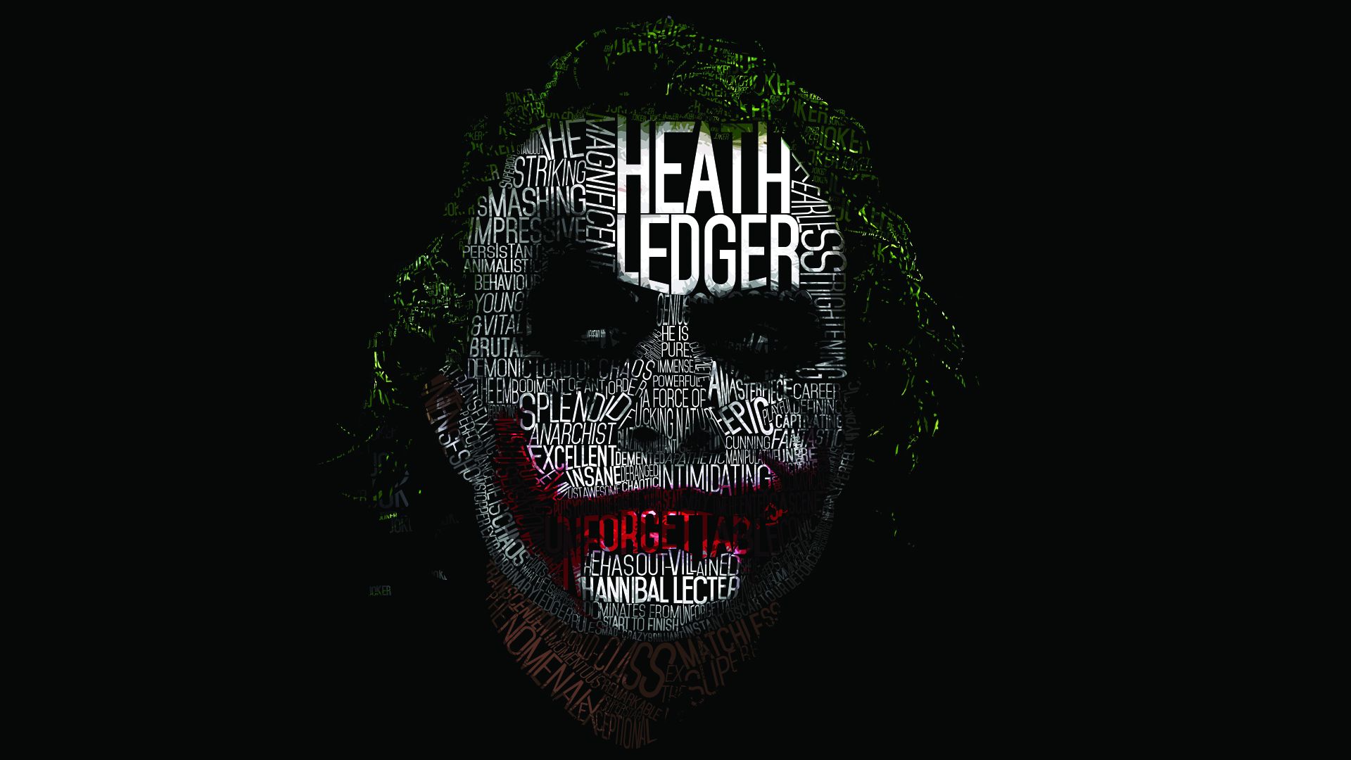 Joker Death Of The Family Wallpaper I made a typographic wallpaper