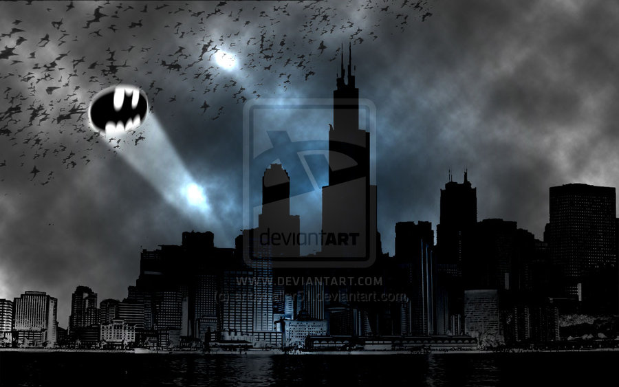 Gotham City Wallpaper Gotham city by andyballer51