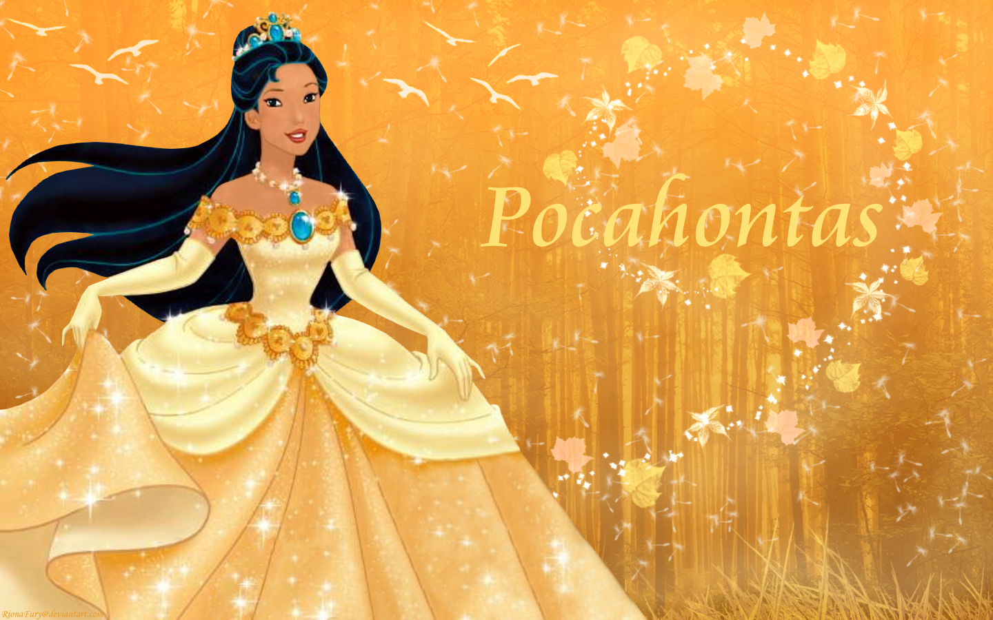 Indian Princess Pocahontas Wallpaper