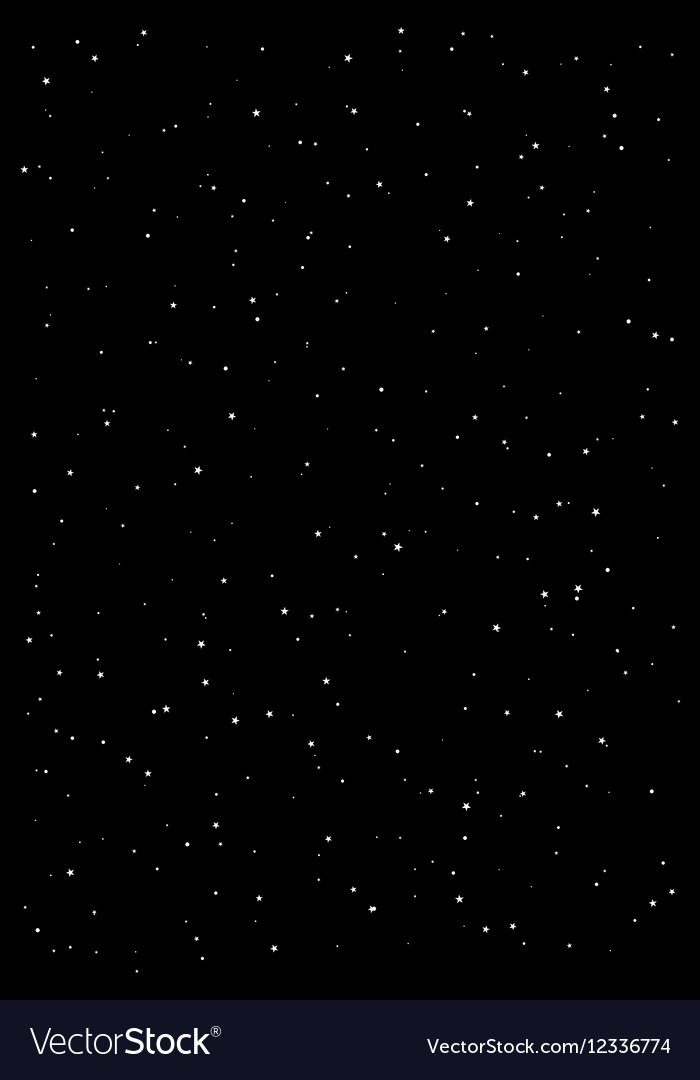 Clusters Of Star In The Dark Sky Black Background Vector Image