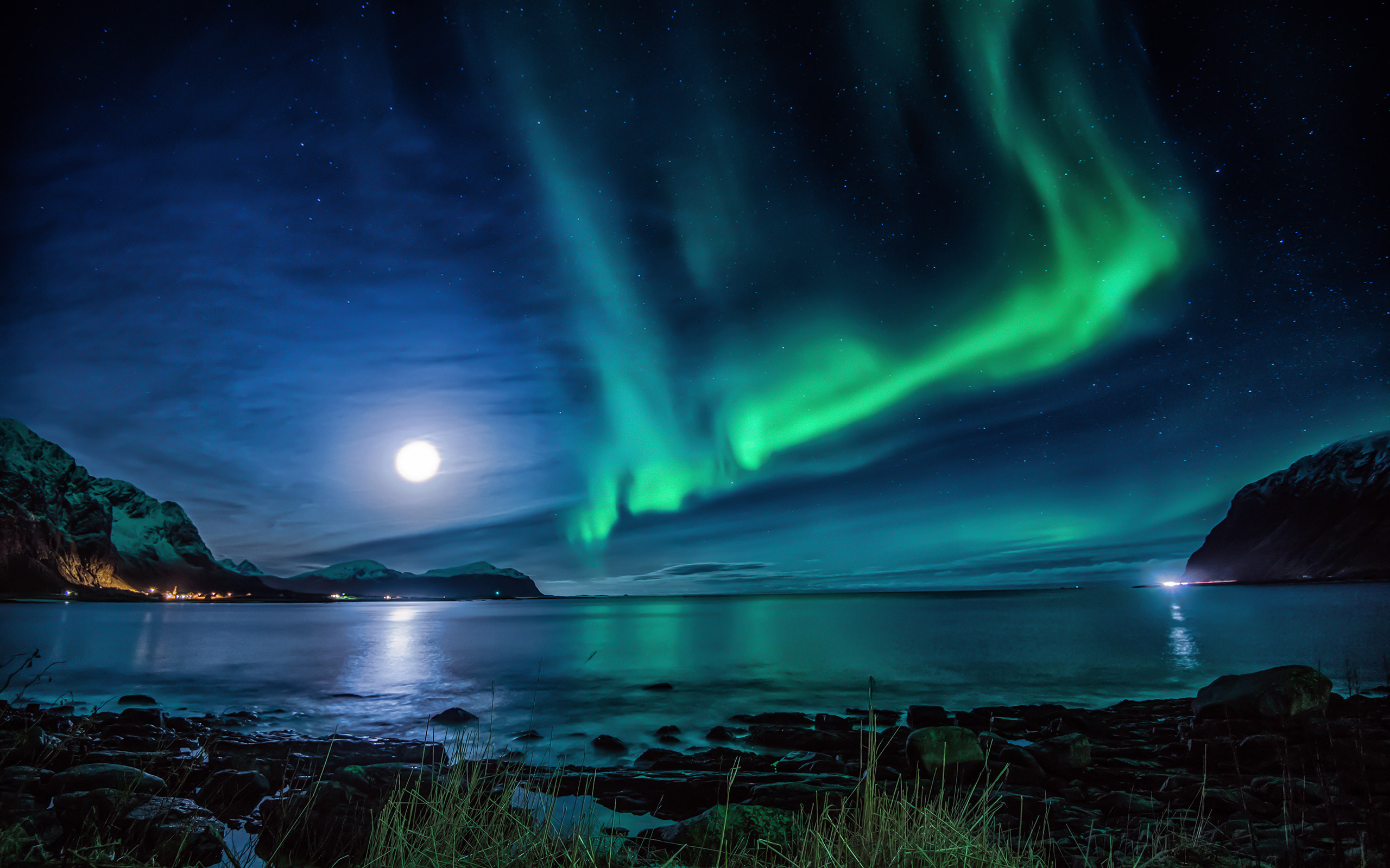 Marvelous Aurora Borealis Background For HD Wallpaper