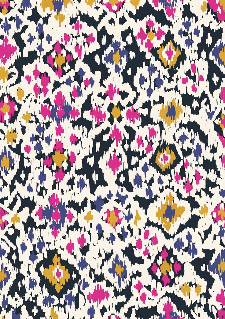 Pattern By Minakani Flowers Watercolor Folk Ethnic Foulard