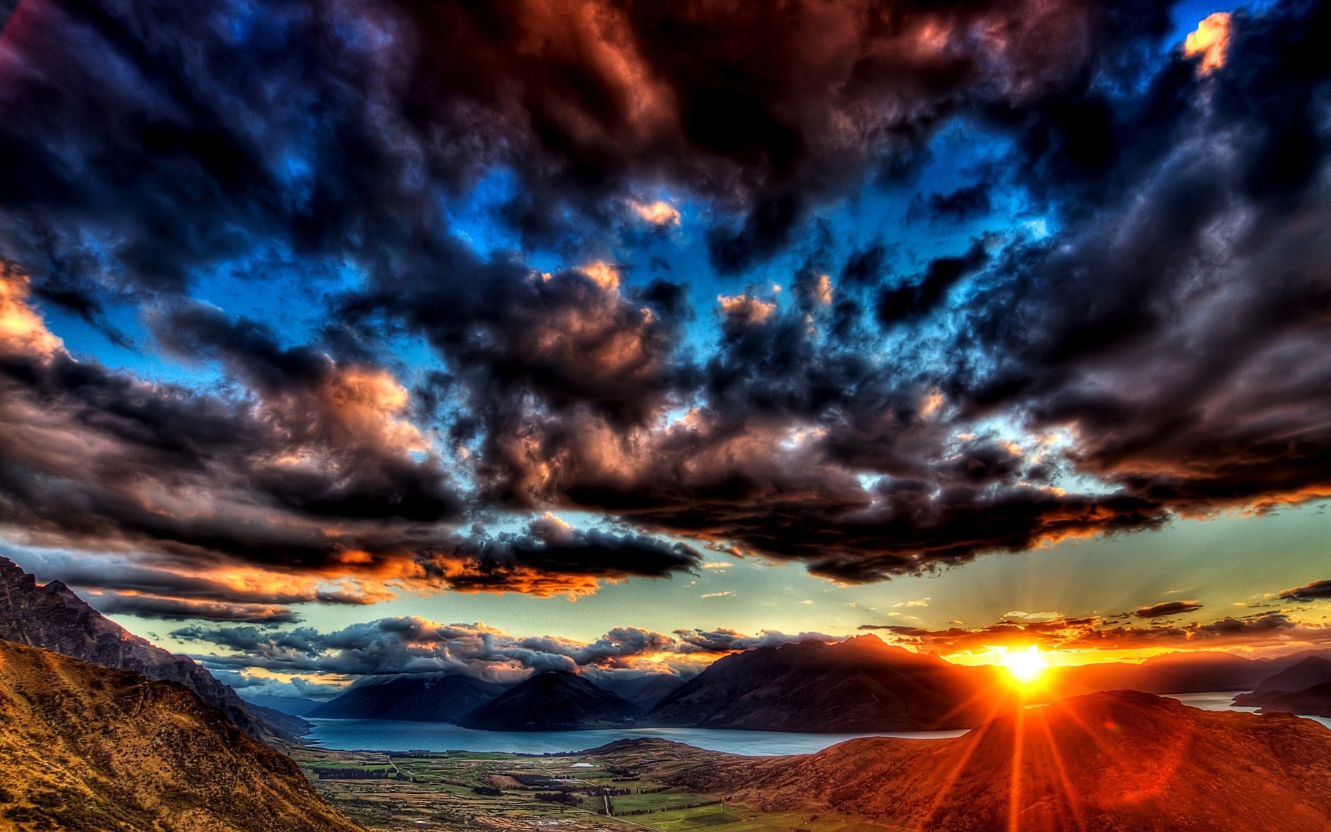 Sun And Clouds Wallpaper