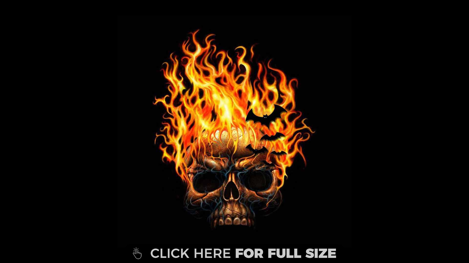 Pics Photos Flaming Skull Tattoos HD Wallpaper