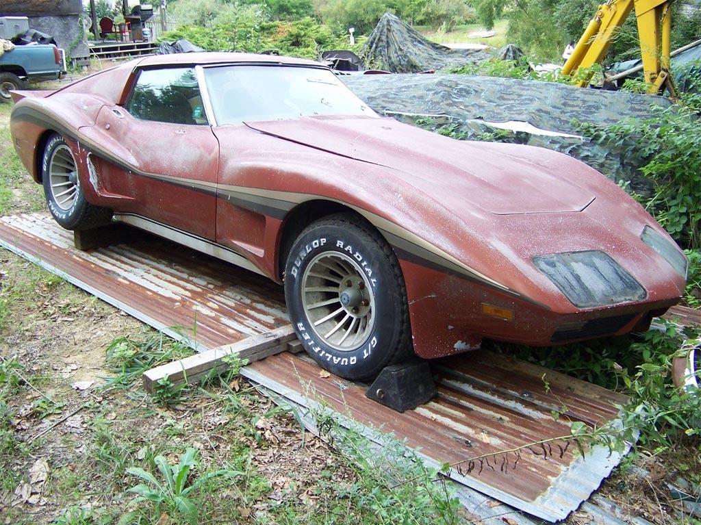 Corvettes On Barn Find Corvette With Greenwood Widebody