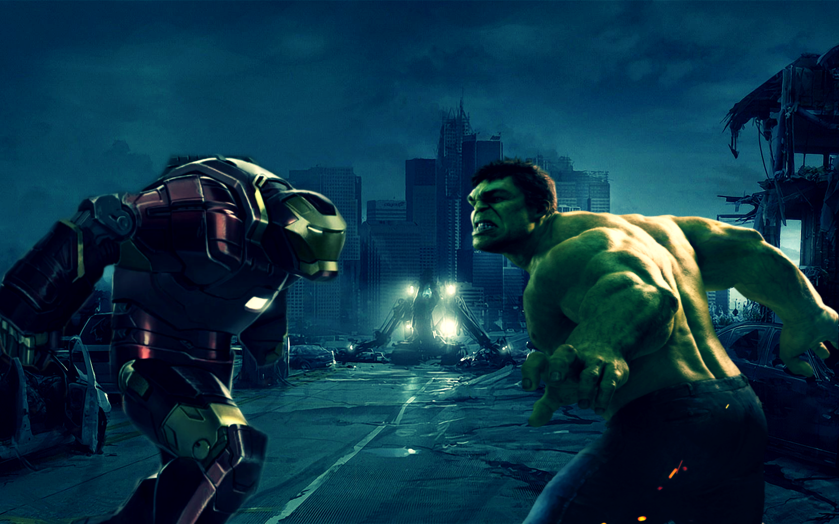 Hulk Vs Hulkbuster HD Wallpaper Home Design Ideas