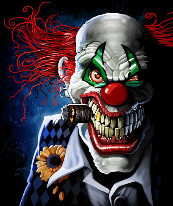 Scary Evil Clowns Cartoon