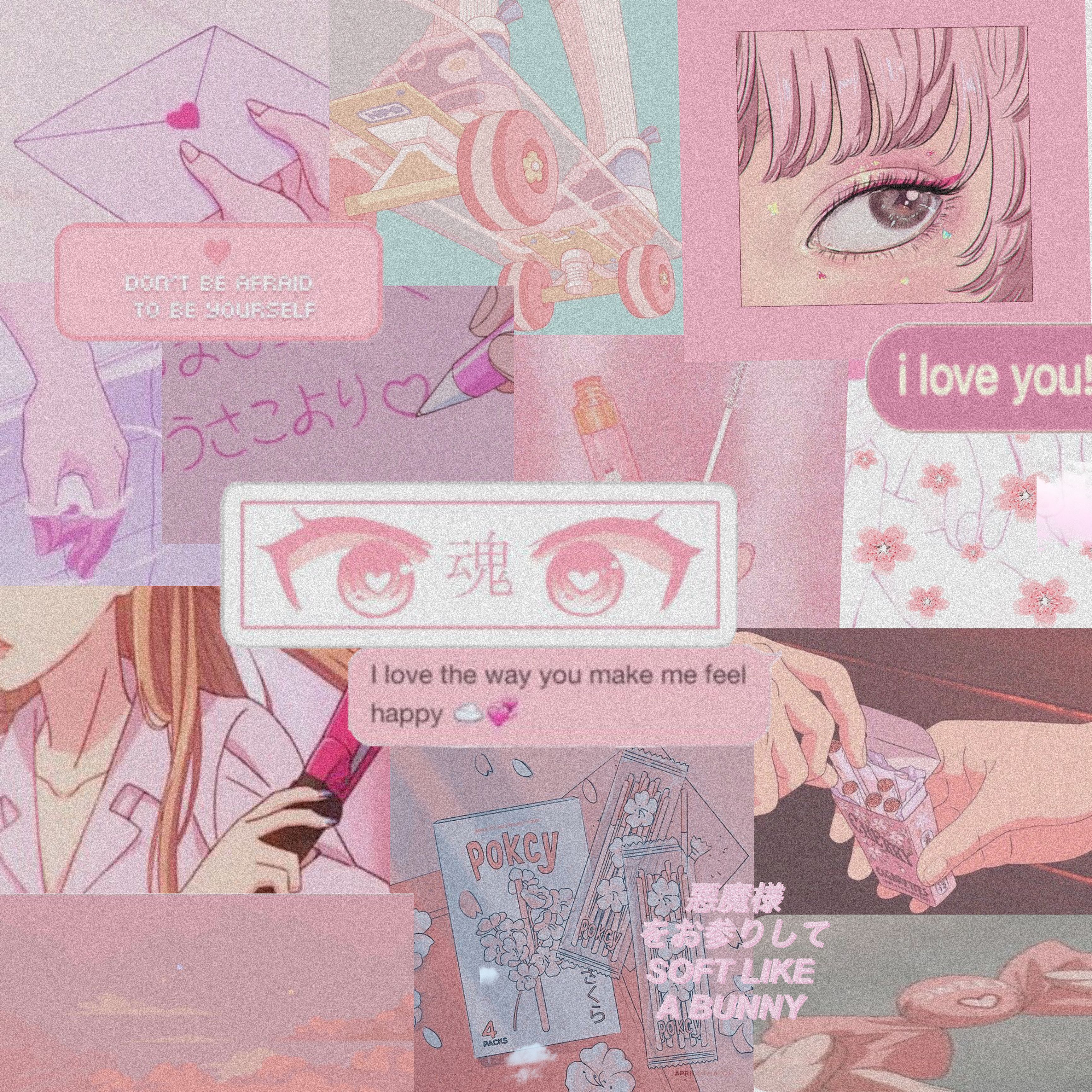 Pink Anime Aesthetic Wallpaper