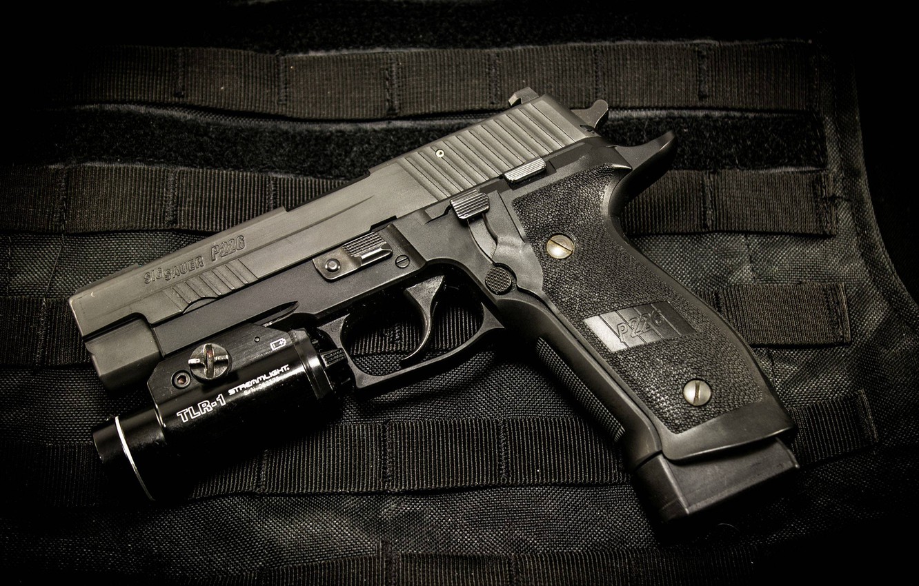 Wallpaper Gun Weapons Flashlight Sig Sauer P226 Image For