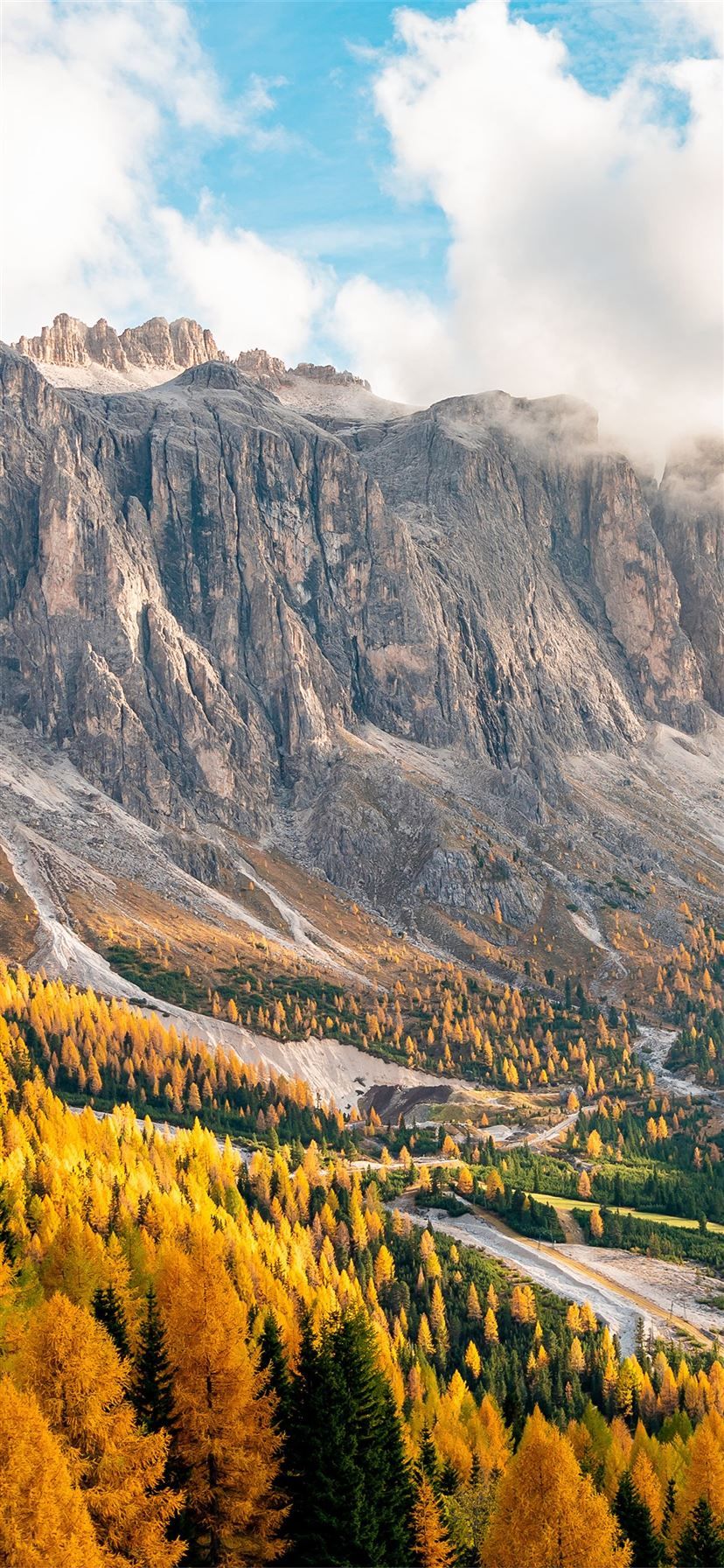 Gardena Pass In Italy 5k Landscape Autumn Mountains Nature 4k
