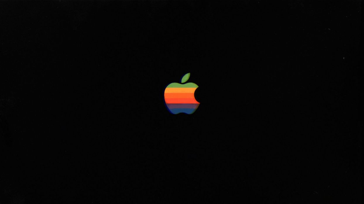 Retro Apple Mac S Classic Vintage Green Yellow Orange Blue